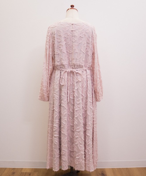 CLETTE(クレット)の「CLETTEオリジナルハートネックリーフフリンジワンピース(ワンピース・レディース・ブルー/ブラック/ピンク・4L/3L/LL)」の15枚目の写真