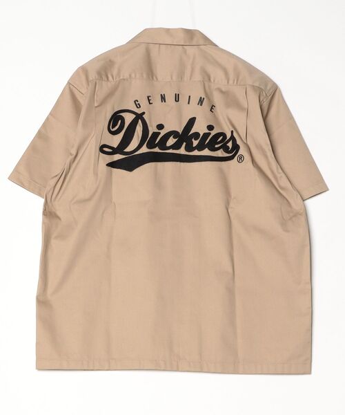 Dickies(ディッキーズ)の「【GENUINE DICKIES/ジェニュインディッキーズ】TCツイル バック刺繍 ワークシャツ(シャツ/ブラウス・メンズ・ベージュ・M)」の3枚目の写真