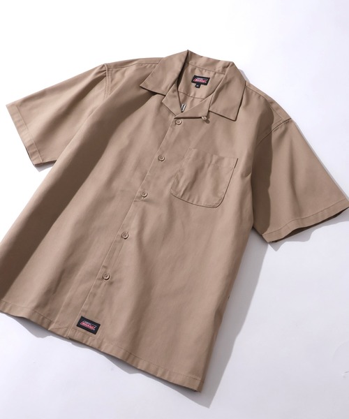 Dickies(ディッキーズ)の「【GENUINE DICKIES/ジェニュインディッキーズ】TCツイル バック刺繍 ワークシャツ(シャツ/ブラウス・メンズ・ベージュ・M)」の14枚目の写真