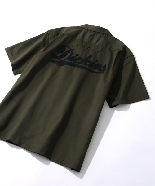 Dickies(ディッキーズ)の「【GENUINE DICKIES/ジェニュインディッキーズ】TCツイル バック刺繍 ワークシャツ(シャツ/ブラウス・メンズ・ベージュ・M)」の11枚目の写真