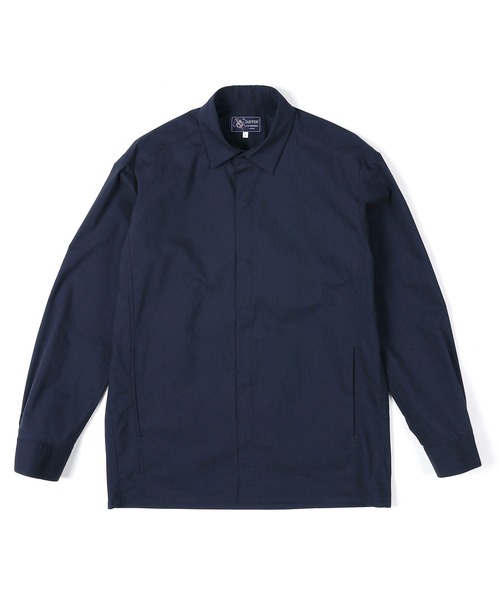 The DUFFER of ST.GEORGE(ザダファーオブセントジョージ)の「SUPER STRETCH FLY-FRONT SHIRT BLOUSON:セットアップ対応 フライフロント スーパーストレッチ シャツブルゾン(シャツ/ブラウス・メンズ・ブラック/ブラウン/ネイビー・MEDIUM/LARGE/X-LARGE)」の14枚目の写真