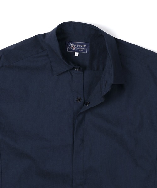 The DUFFER of ST.GEORGE(ザダファーオブセントジョージ)の「SUPER STRETCH FLY-FRONT SHIRT BLOUSON:セットアップ対応 フライフロント スーパーストレッチ シャツブルゾン(シャツ/ブラウス・メンズ・ブラック/ブラウン/ネイビー・MEDIUM/LARGE/X-LARGE)」の16枚目の写真