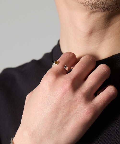 MAISON CLUB(メゾンクラブ)の「【MAISON CLUB】Open Stone Ring Silver925 KUN(リング・メンズ・グリーン/ブラウン/ホワイト/ネイビー/ターコイズブルー/ブラック・9)」の18枚目の写真