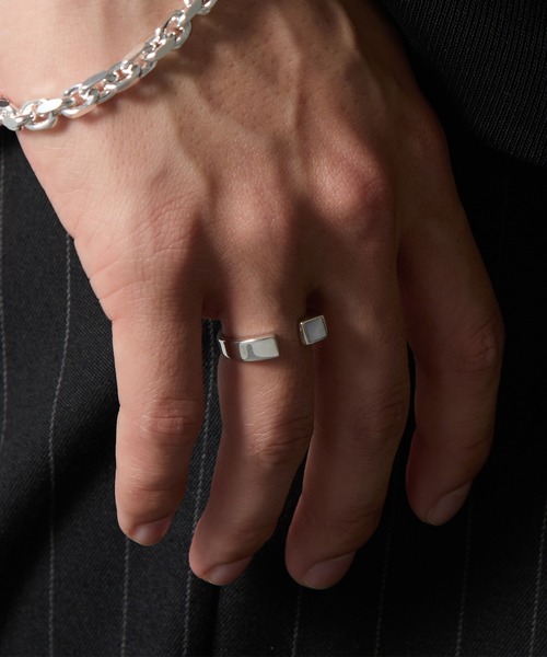 MAISON CLUB(メゾンクラブ)の「【MAISON CLUB】Open Stone Ring Silver925 KUN(リング・メンズ・グリーン/ブラウン/ホワイト/ネイビー/ターコイズブルー/ブラック・9)」の13枚目の写真