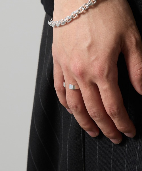 MAISON CLUB(メゾンクラブ)の「【MAISON CLUB】Open Stone Ring Silver925 KUN(リング・メンズ・グリーン/ブラウン/ホワイト/ネイビー/ターコイズブルー/ブラック・9)」の15枚目の写真