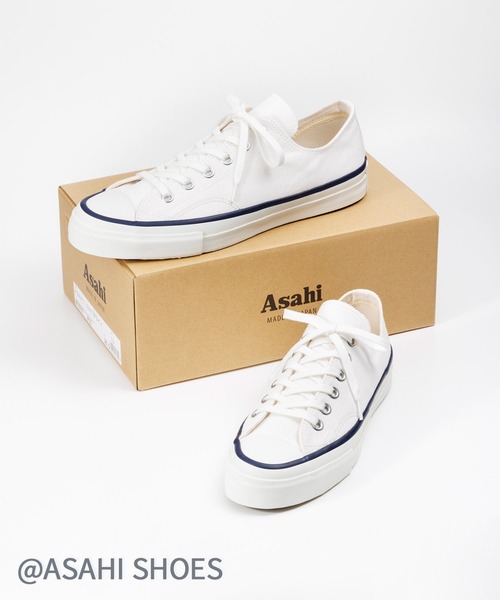 ASAHI(アサヒ)の「Asahi クラシック スニーカー ユニセックス(Asahi 046)(スニーカー・メンズ・ホワイト/ブラック・22.5cm/23.0cm/23.5cm/24.0cm/24.5cm/25.0cm/25.5cm/26.0cm/26.5cm/27.0cm/27.5cm/28.0cm/29.0cm)」の6枚目の写真