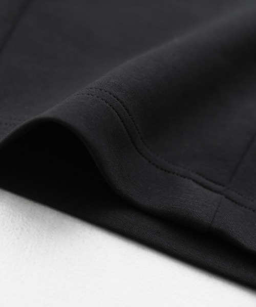 VIS（ビス）の「カットカーブスラックスパンツ（スラックス・レディース・ブラック/オフホワイト・FREE）」の6枚目の写真