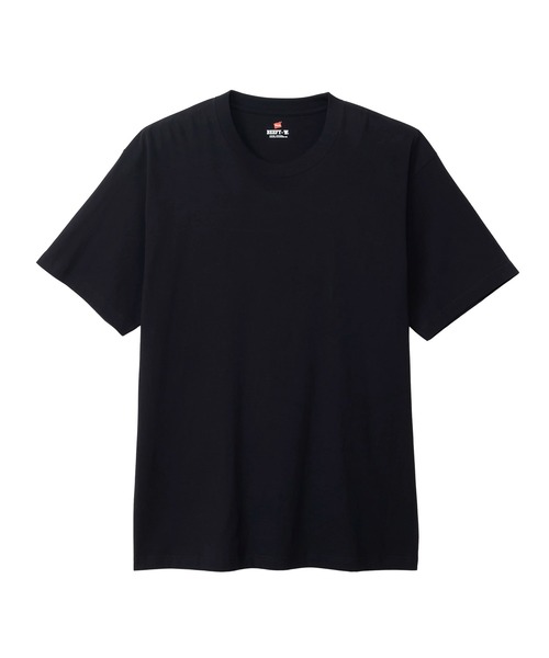 HANES(ヘインズ)の「HANES/ヘインズ 半袖 Tシャツ HM1-D001(Tシャツ/カットソー・メンズ・ホワイト/ブラック・S/M/L/XL)」の2枚目の写真