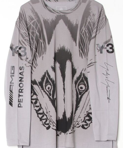 Y-3（ワイスリー）の「Y-3 MERCEDES - AMG PETRONAS FORMULA 1 TEAM WOLF GRAPHIC LONG SLEEVE TEE（Tシャツ/カットソー・メンズ・ブラック・XX-SMALL/X-SMALL/SMALL/MEDIUM/LARGE）」の3枚目の写真