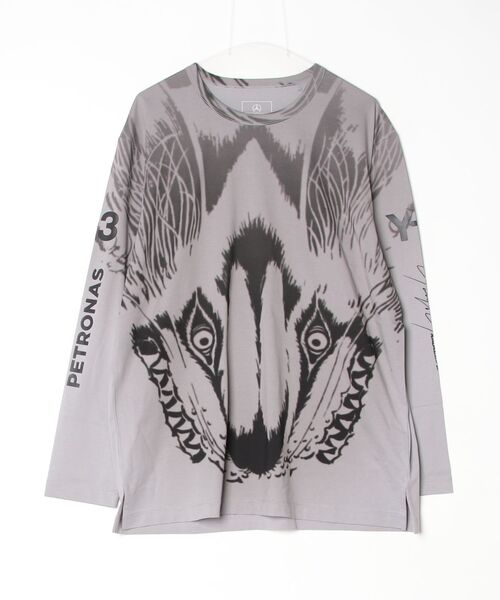 Y-3(ワイスリー)の「Y-3 MERCEDES - AMG PETRONAS FORMULA 1 TEAM WOLF GRAPHIC LONG SLEEVE TEE(Tシャツ/カットソー・メンズ・ブラック・XX-SMALL/X-SMALL/SMALL/MEDIUM/LARGE/X-LARGE)」の4枚目の写真