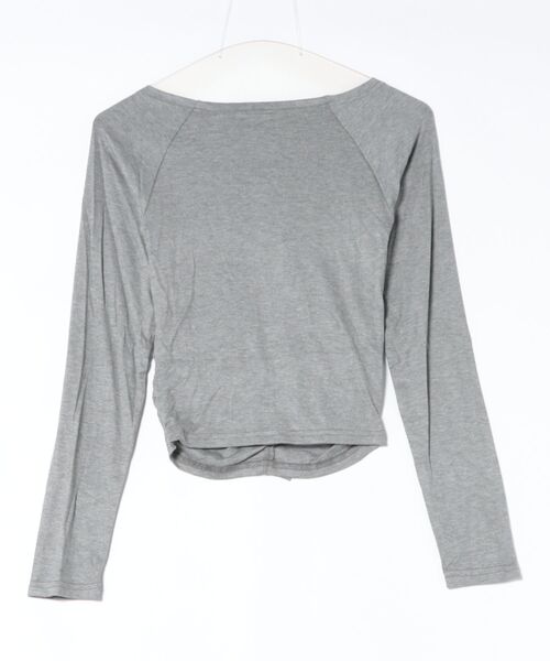 VIBGYOR（ヴィブジョー）の「【TUNE】フロントフリルギャザーカットソー（Tシャツ/カットソー・レディース・ホワイト/グレー/ブラック・FREE）」の9枚目の写真