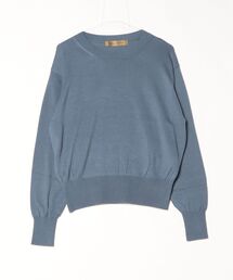 Robes&Confections/ローブス&コンフェクションズ/コットンレーヨンシルクニットLSクルーネック