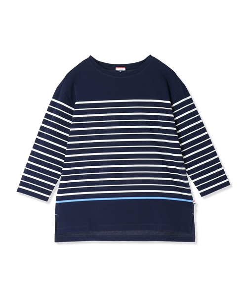 Petit Honfleur(プチオンフルール)の「ボーダーTシャツ【オーガニックコットンブレンド・綿100%】(Tシャツ/カットソー・レディース・ネイビー/ホワイト・M/L)」の18枚目の写真