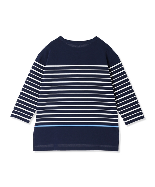 Petit Honfleur(プチオンフルール)の「ボーダーTシャツ【オーガニックコットンブレンド・綿100%】(Tシャツ/カットソー・レディース・ネイビー/ホワイト・M/L)」の19枚目の写真