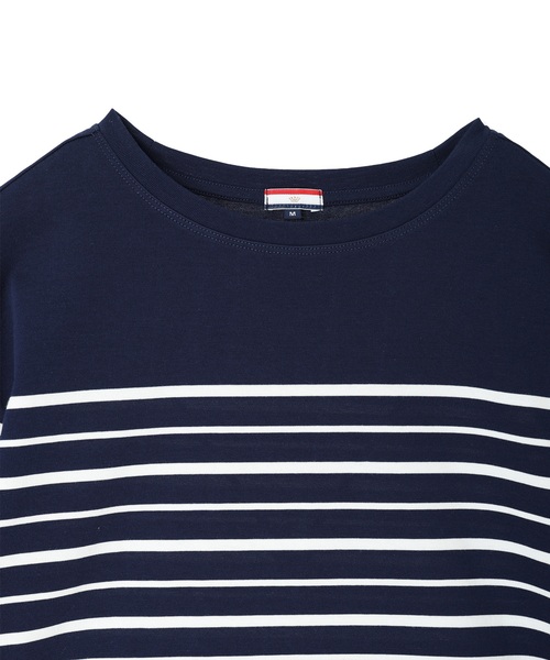 Petit Honfleur(プチオンフルール)の「ボーダーTシャツ【オーガニックコットンブレンド・綿100%】(Tシャツ/カットソー・レディース・ネイビー/ホワイト・M/L)」の20枚目の写真