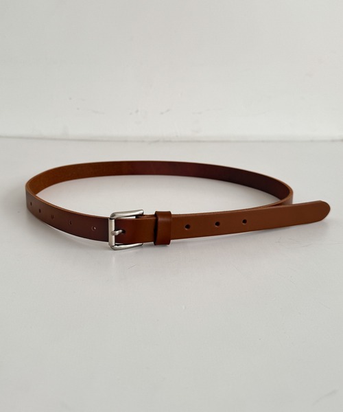 CANAL JEAN(キャナルジーン)の「El mar レザー細ベルト(ベルト・レディース・キャメル/ブラウン/ブラック・ONE SIZE)」の12枚目の写真