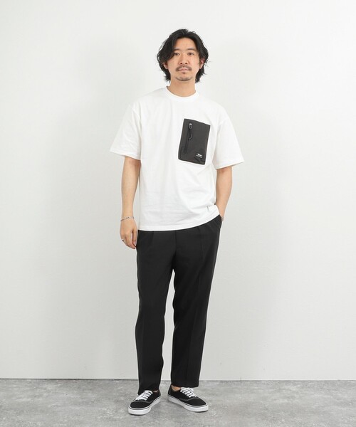 TAION(タイオン)の「【WEB限定】【TAION/タイオン】MOUNTAIN POCKET T-SHIRT ポケットTシャツ 26SS(Tシャツ/カットソー・メンズ・ダークパープル/ブラック/ホワイト・M/L/XL)」の4枚目の写真