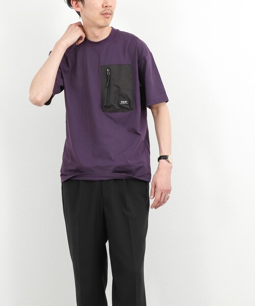 TAION(タイオン)の「【WEB限定】【TAION/タイオン】MOUNTAIN POCKET T-SHIRT ポケットTシャツ 26SS(Tシャツ/カットソー・メンズ・ダークパープル/ブラック/ホワイト・M/L/XL)」の7枚目の写真