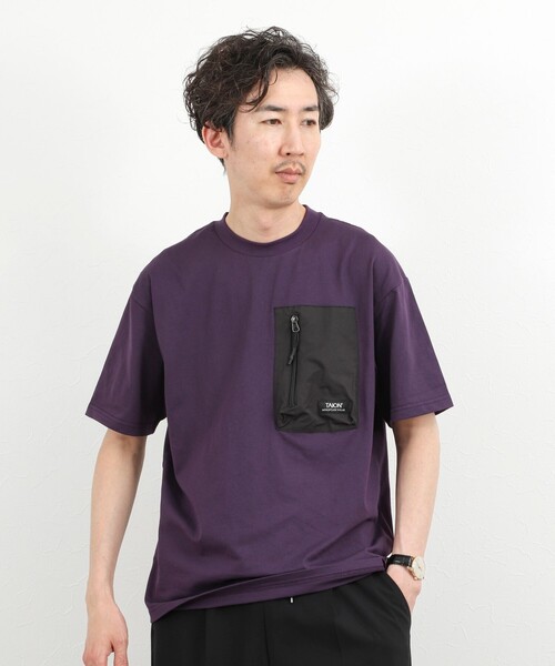 TAION(タイオン)の「【WEB限定】【TAION/タイオン】MOUNTAIN POCKET T-SHIRT ポケットTシャツ 26SS(Tシャツ/カットソー・メンズ・ダークパープル/ブラック/ホワイト・M/L/XL)」の8枚目の写真