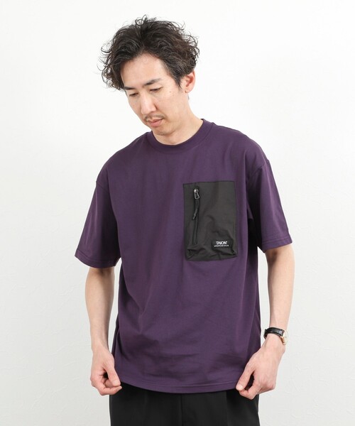 TAION(タイオン)の「【WEB限定】【TAION/タイオン】MOUNTAIN POCKET T-SHIRT ポケットTシャツ 26SS(Tシャツ/カットソー・メンズ・ダークパープル/ブラック/ホワイト・M/L/XL)」の9枚目の写真