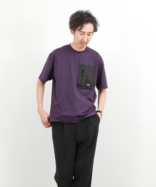 TAION(タイオン)の「【WEB限定】【TAION/タイオン】MOUNTAIN POCKET T-SHIRT ポケットTシャツ 26SS(Tシャツ/カットソー・メンズ・ダークパープル/ブラック/ホワイト・M/L/XL)」の12枚目の写真