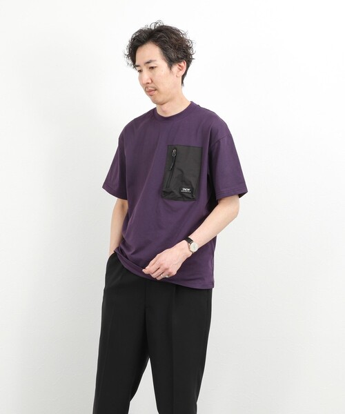 TAION(タイオン)の「【WEB限定】【TAION/タイオン】MOUNTAIN POCKET T-SHIRT ポケットTシャツ 26SS(Tシャツ/カットソー・メンズ・ダークパープル/ブラック/ホワイト・M/L/XL)」の13枚目の写真
