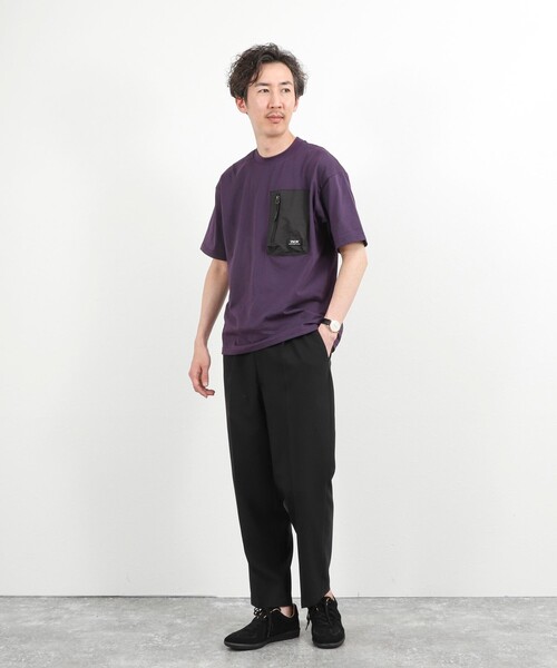 TAION(タイオン)の「【WEB限定】【TAION/タイオン】MOUNTAIN POCKET T-SHIRT ポケットTシャツ 26SS(Tシャツ/カットソー・メンズ・ダークパープル/ブラック/ホワイト・M/L/XL)」の15枚目の写真