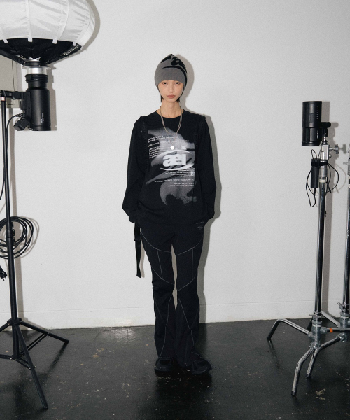 MINAV（ミナブ）の「タイプウェーブTシャツ[ブラック]（Tシャツ/カットソー・メンズ・その他・SMALL/X-LARGE/LARGE）」の4枚目の写真