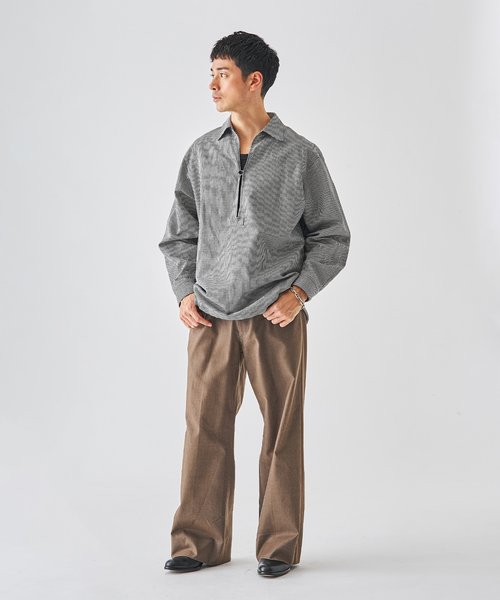 EDIFICE（エディフィス）の「コットン/リネン チェック バルーズ シャツ（シャツ/ブラウス・メンズ・ブラック・SMALL/MEDIUM/LARGE）」の3枚目の写真