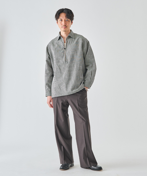 EDIFICE（エディフィス）の「コットン/リネン チェック バルーズ シャツ（シャツ/ブラウス・メンズ・ブラック・SMALL/MEDIUM/LARGE）」の10枚目の写真