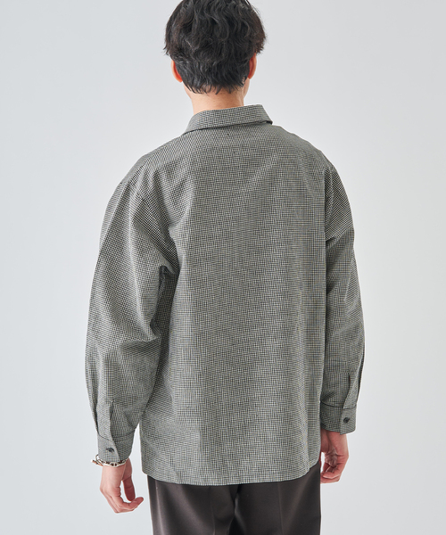 EDIFICE（エディフィス）の「コットン/リネン チェック バルーズ シャツ（シャツ/ブラウス・メンズ・ブラック・SMALL/MEDIUM/LARGE）」の15枚目の写真