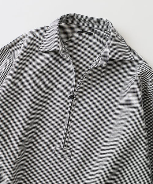 EDIFICE（エディフィス）の「コットン/リネン チェック バルーズ シャツ（シャツ/ブラウス・メンズ・ブラック・SMALL/MEDIUM/LARGE）」の18枚目の写真