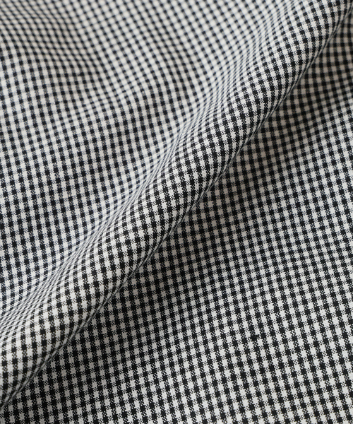 EDIFICE（エディフィス）の「コットン/リネン チェック バルーズ シャツ（シャツ/ブラウス・メンズ・ブラック・SMALL/MEDIUM/LARGE）」の22枚目の写真