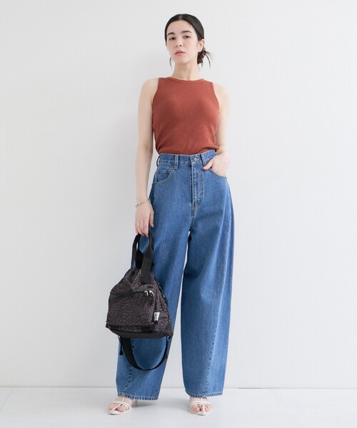 HANES(ヘインズ)の「【Hanes/ヘインズ】カップ付アメリカンスリーブタンクトップ(タンクトップ・レディース・ホワイト/レンガ/ブラック・FREE)」の9枚目の写真