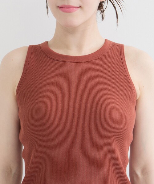 HANES(ヘインズ)の「【Hanes/ヘインズ】カップ付アメリカンスリーブタンクトップ(タンクトップ・レディース・ホワイト/レンガ/ブラック・FREE)」の17枚目の写真