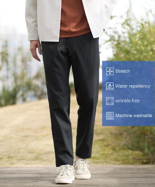 TAKEO KIKUCHI(タケオキクチ)の「【撥水・洗える・シワになりにくい】 リランチェ(R) イージーパンツ(スラックス・メンズ・ブラウン系/ブラック・04/03/02/01)」の5枚目の写真