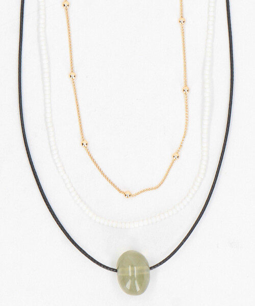 FREAK'S STORE（フリークスストア）の「マルチウェイ レイヤーネックレス/ビーズネックレス/ペンダントネックレス（ネックレス・レディース・ブルー/オフホワイト・ONE SIZE）」の13枚目の写真