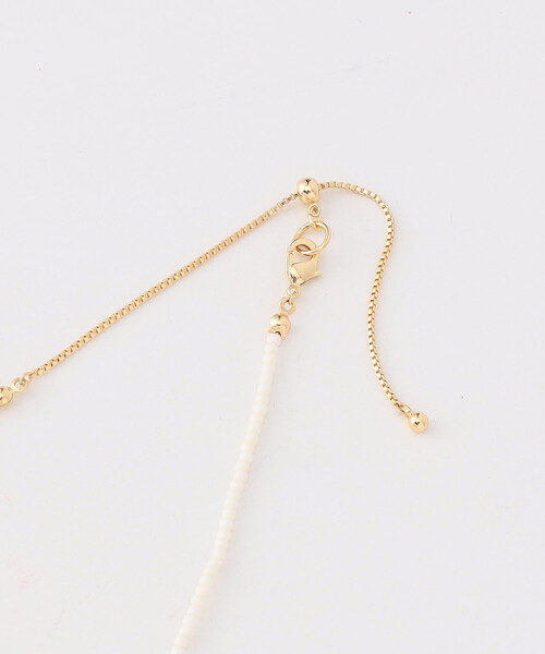 FREAK'S STORE(フリークスストア)の「マルチウェイ レイヤーネックレス/ビーズネックレス/ペンダントネックレス(ネックレス・レディース・ブルー/オフホワイト・ONE SIZE)」の21枚目の写真