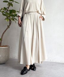 麻調ベルトパンツ