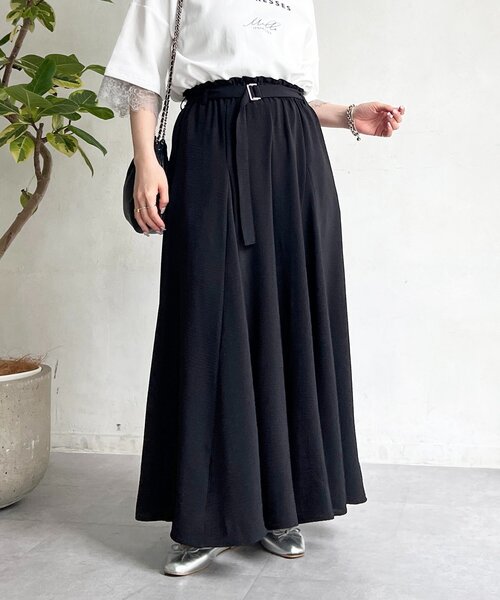 un dix cors(アンディコール)の「麻調ベルトパンツ(その他パンツ・レディース・イエロー/ブラック/ホワイト系その他・FREE)」の22枚目の写真