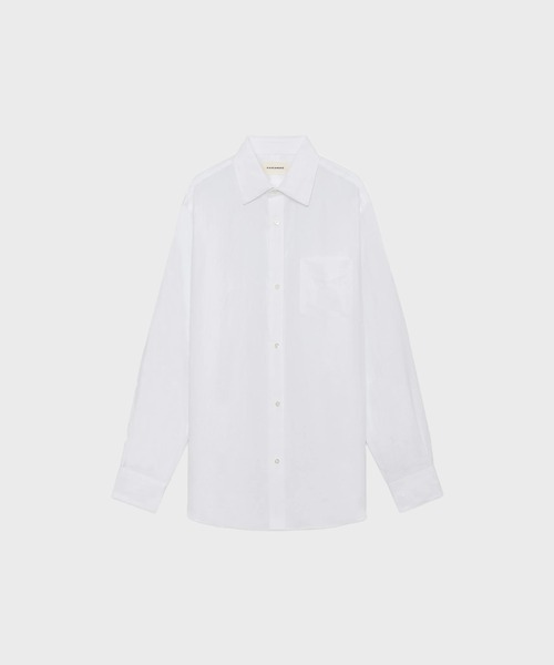 markaware(マーカウェア)の「【MARKAWARE/マーカウェア】REGULAR FIT DRESS SHIRT/80/1ヘンプタイプライター / レギュラーフィットドレスシャツ(シャツ/ブラウス・メンズ・ブラック/ホワイト/ベージュ・1/2/3)」の2枚目の写真