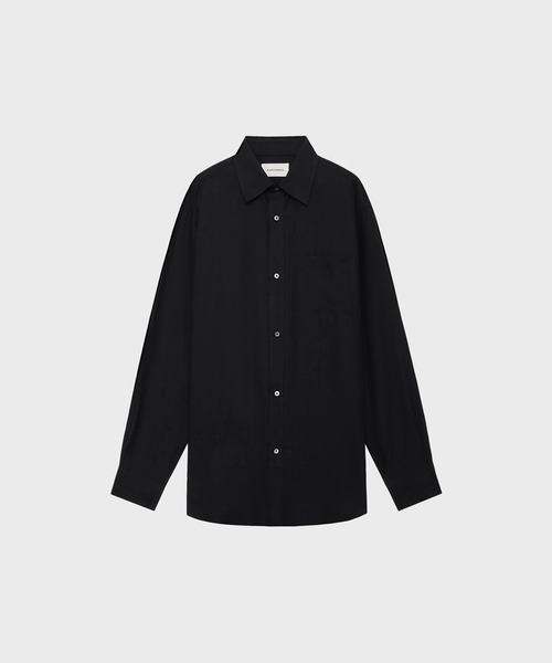 markaware(マーカウェア)の「【MARKAWARE/マーカウェア】REGULAR FIT DRESS SHIRT/80/1ヘンプタイプライター / レギュラーフィットドレスシャツ(シャツ/ブラウス・メンズ・ブラック/ホワイト/ベージュ・1/2/3)」の3枚目の写真