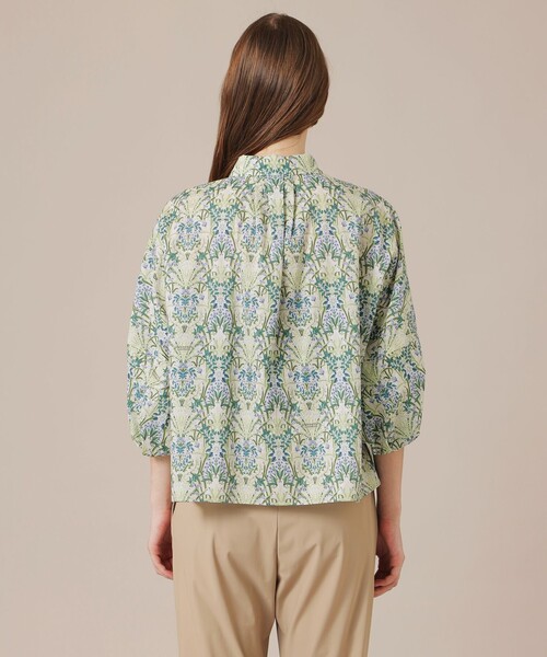 MACKINTOSH LONDON(マッキントッシュ ロンドン)の「【eclat5月号掲載】ボタニカルウォールプリントブラウス(シャツ/ブラウス・レディース・ネイビー/ベージュ・38)」の7枚目の写真