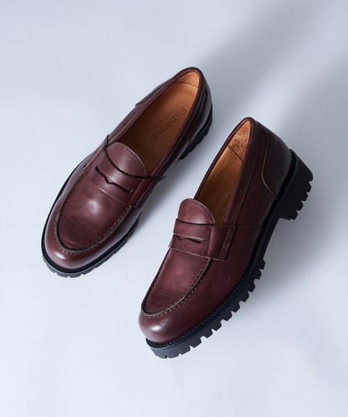 PADRONE(パドローネ)の「【PADRONE】ローファー TK8587-2301-26B(ローファー・メンズ・ブラック/ダークブラウン・41/42/43/40)」の2枚目の写真
