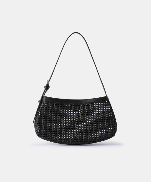 MUSINSA STANDARD WOMAN（ムシンサスタンダードウーマン）の「ウィメンズネットウィービングショルダーバッグ[ブラック]（ショルダーバッグ・レディース・その他・FREE）」の11枚目の写真