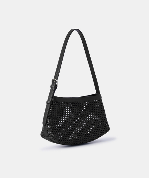 MUSINSA STANDARD WOMAN（ムシンサスタンダードウーマン）の「ウィメンズネットウィービングショルダーバッグ[ブラック]（ショルダーバッグ・レディース・その他・FREE）」の10枚目の写真