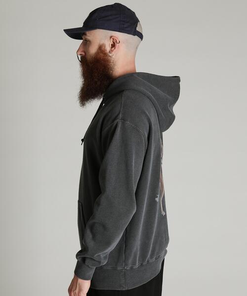 Schott（ショット）の「Schott/ショット/Schott WILD HORSE HOODED SWEAT/ショット ワイルドホース パーカー（パーカー・メンズ・ベージュ/ブラック・M/L/XL/2XL）」の6枚目の写真