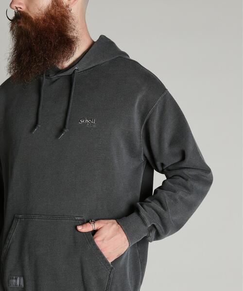 Schott（ショット）の「Schott/ショット/Schott WILD HORSE HOODED SWEAT/ショット ワイルドホース パーカー（パーカー・メンズ・ベージュ/ブラック・M/L/XL/2XL）」の9枚目の写真