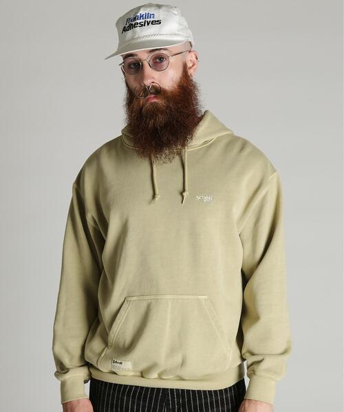 Schott（ショット）の「Schott/ショット/Schott WILD HORSE HOODED SWEAT/ショット ワイルドホース パーカー（パーカー・メンズ・ベージュ/ブラック・M/L/XL/2XL）」の19枚目の写真