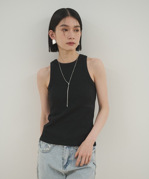 Shelly island（シェリーアイランド）の「カップ付アメスリタンク（タンクトップ・レディース・ホワイト/ピンク/ブラック/カーキ・FREE）」の19枚目の写真